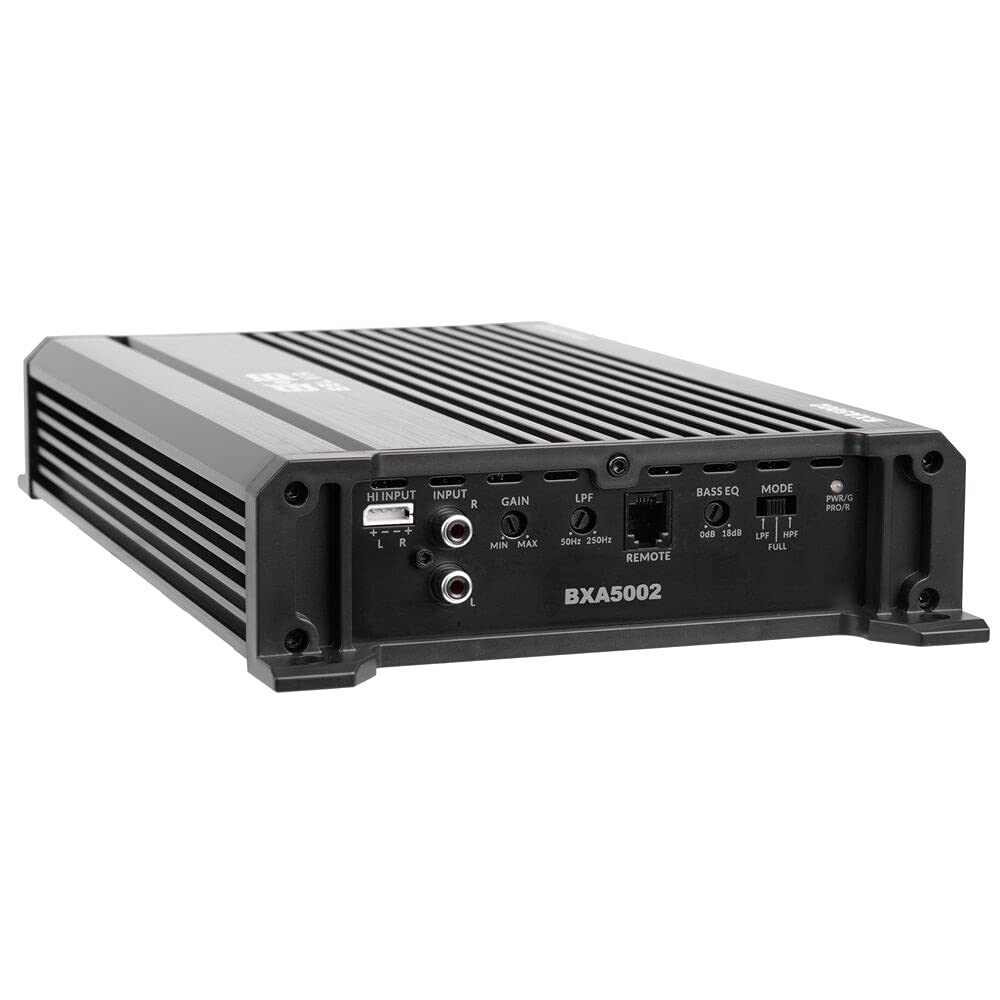 500W Peak 2-Ohm Stable 2-Channel Car Audio Amplifier with Remote Subwoofer Level Control K5687
