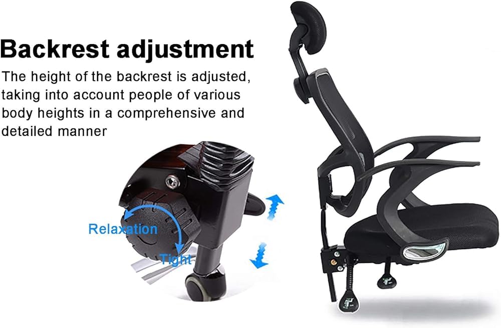 Orange Mesh Ergonomic Office Chair with Lumbar Support X660075