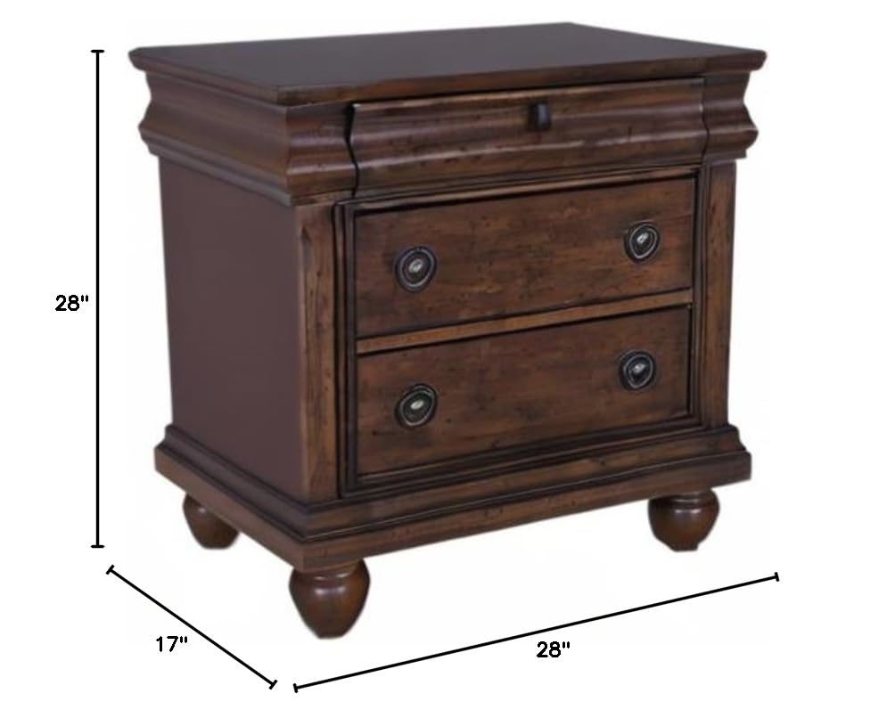 Rustic Cherry Night Stand C9625