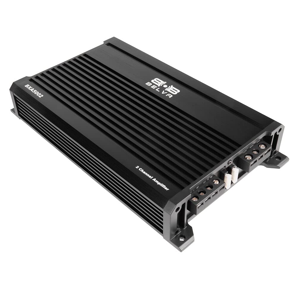 500W Peak 2-Ohm Stable 2-Channel Car Audio Amplifier with Remote Subwoofer Level Control K5687