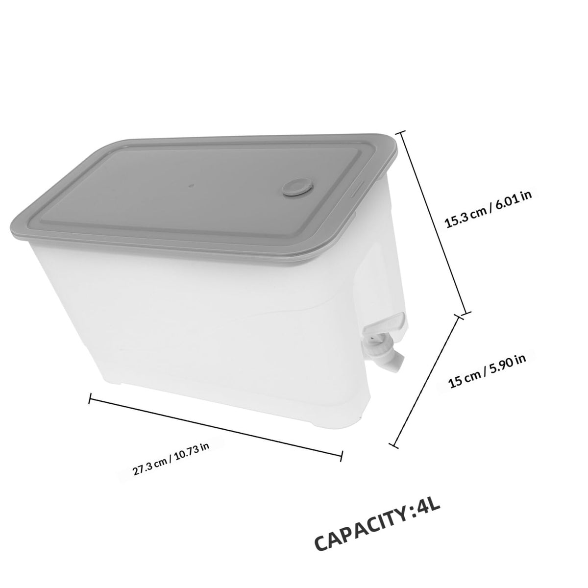 4L Water Jug with Faucet and Lid G277425