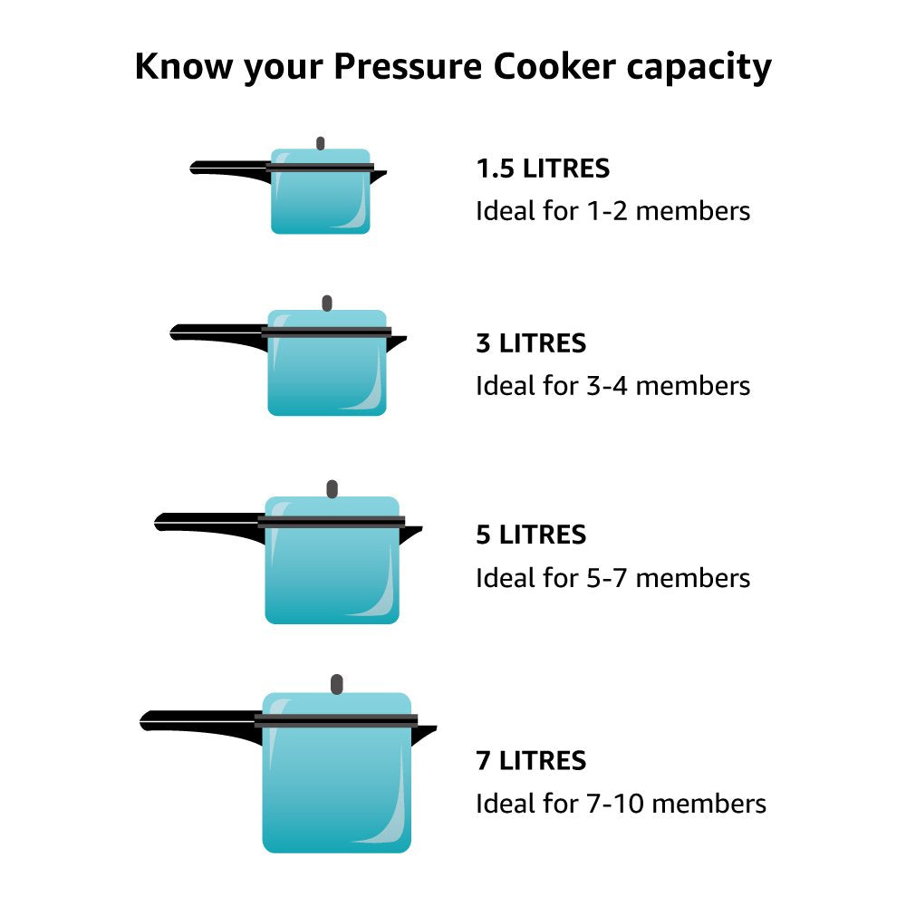 2 Litre Hard Anodised Pressure Cooker K630977