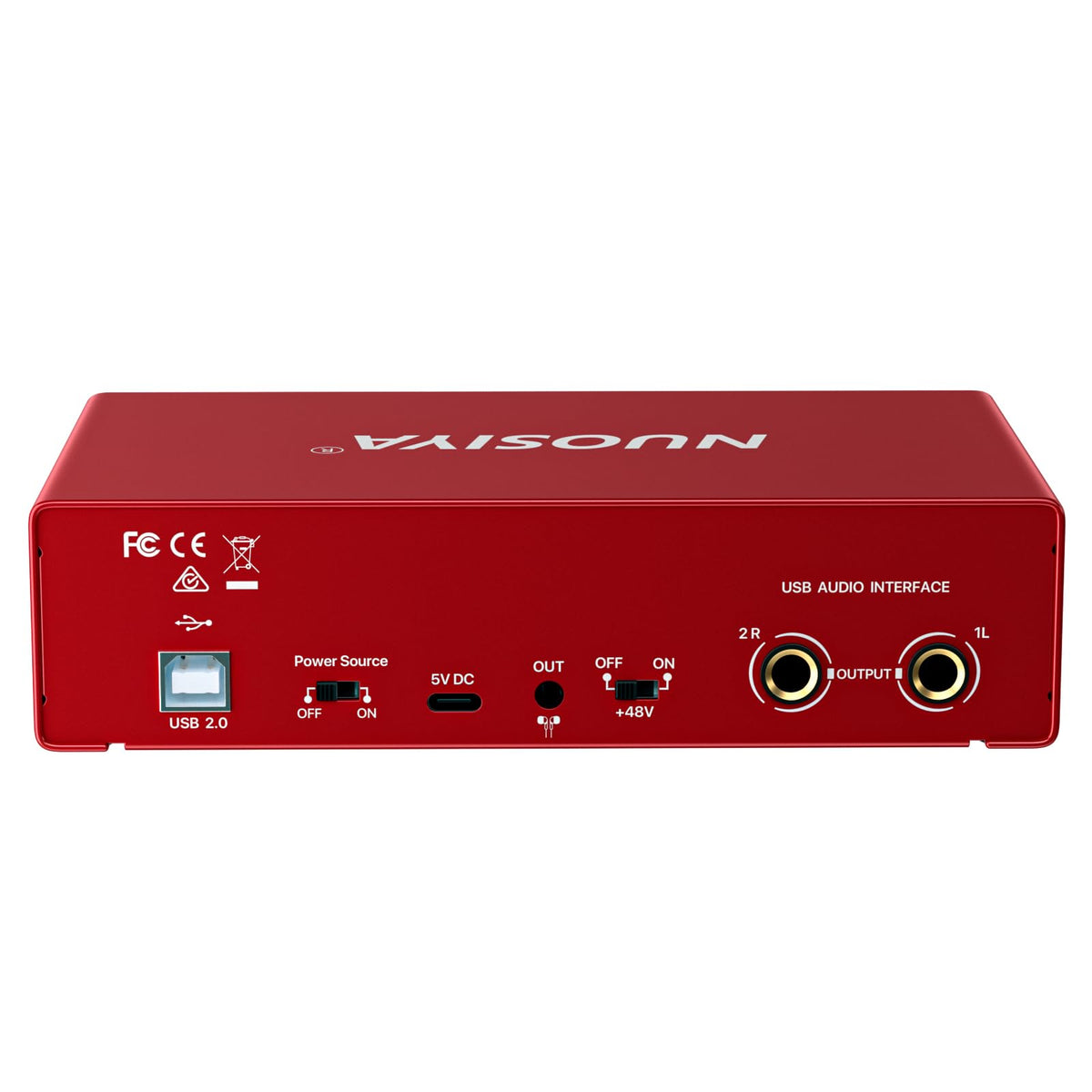 Red USB Audio Interface with 48V Phantom Power J604732