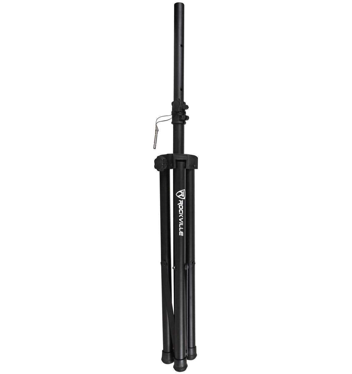 Black Tripod Speaker Stands Pair with Carrying Case O45226
