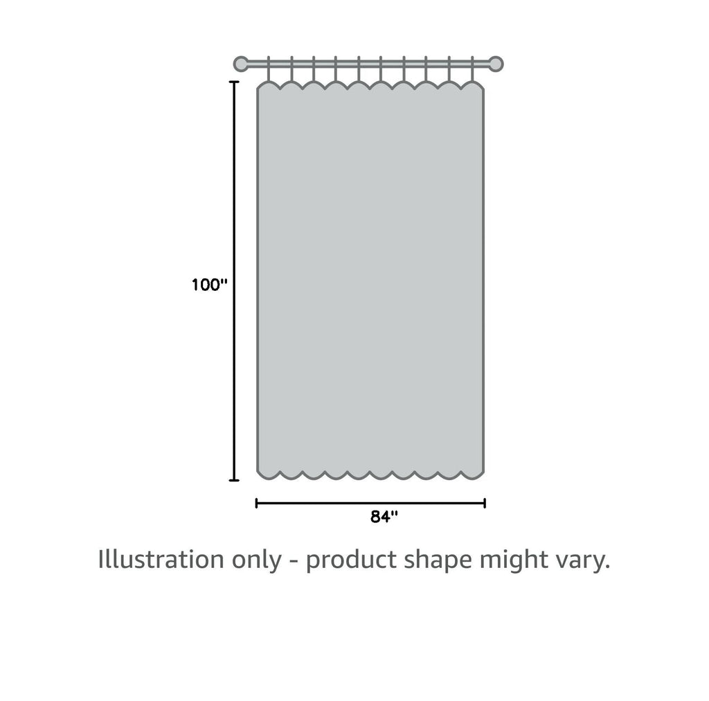 Blue Grey 100x84 Blackout Curtains N84470