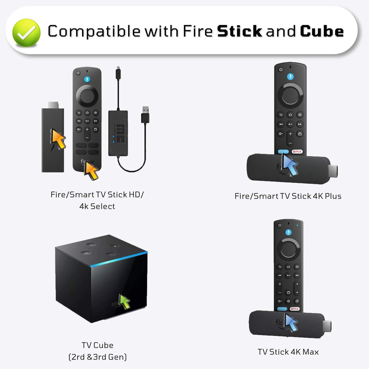 Replacement Remote for Fire TV Stick G801