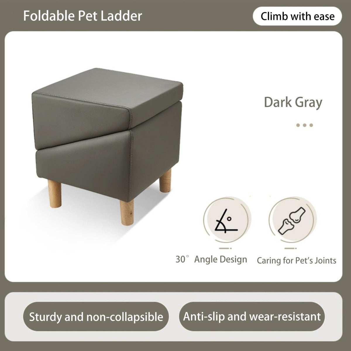Foldable Pet Dog Ramp with Non-Slip Mat U821