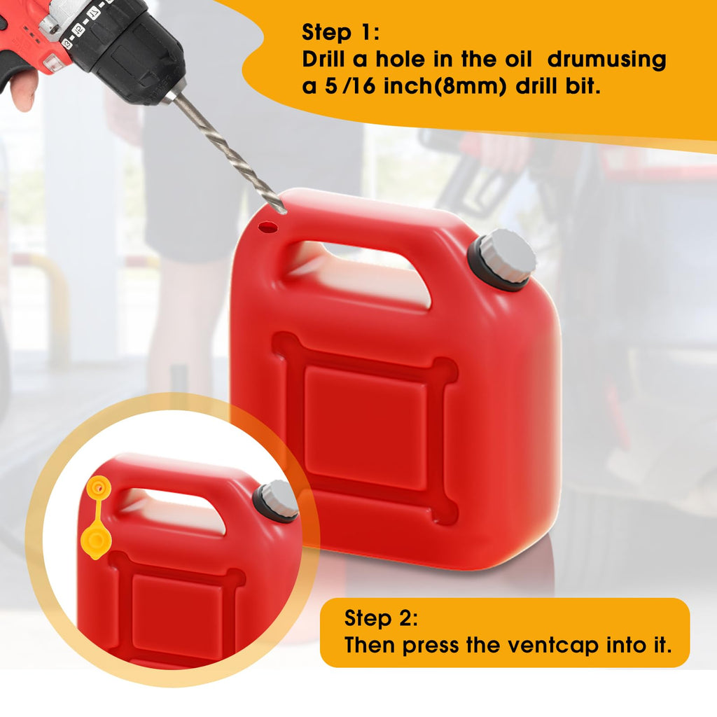 Yellow Plastic Gas Can Vent Caps Q1020