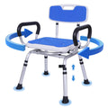 Swivel Shower Chair with Removable Back and Arms, 400 lbs Capacity V2886