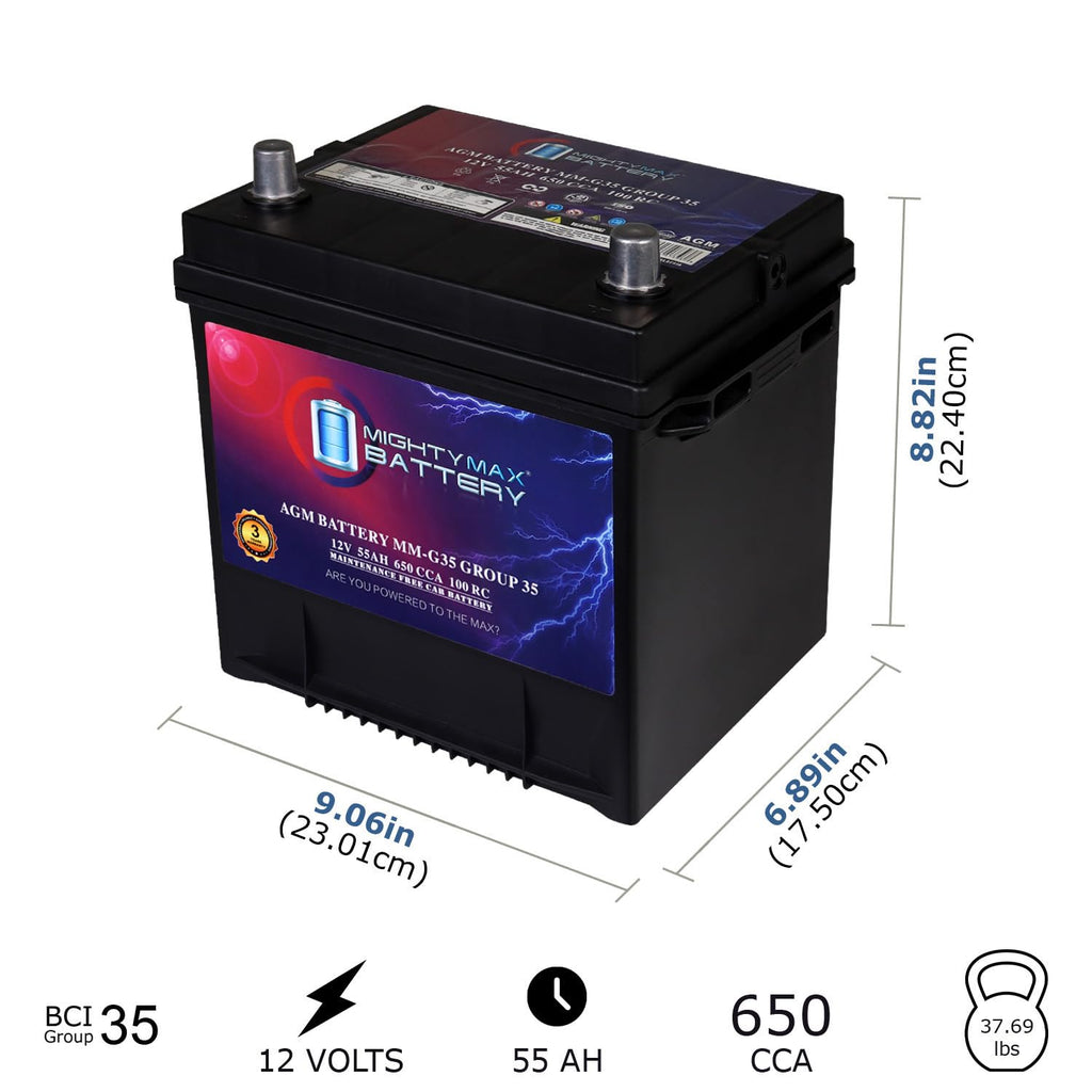 12V 55Ah AGM Replacement Battery P726