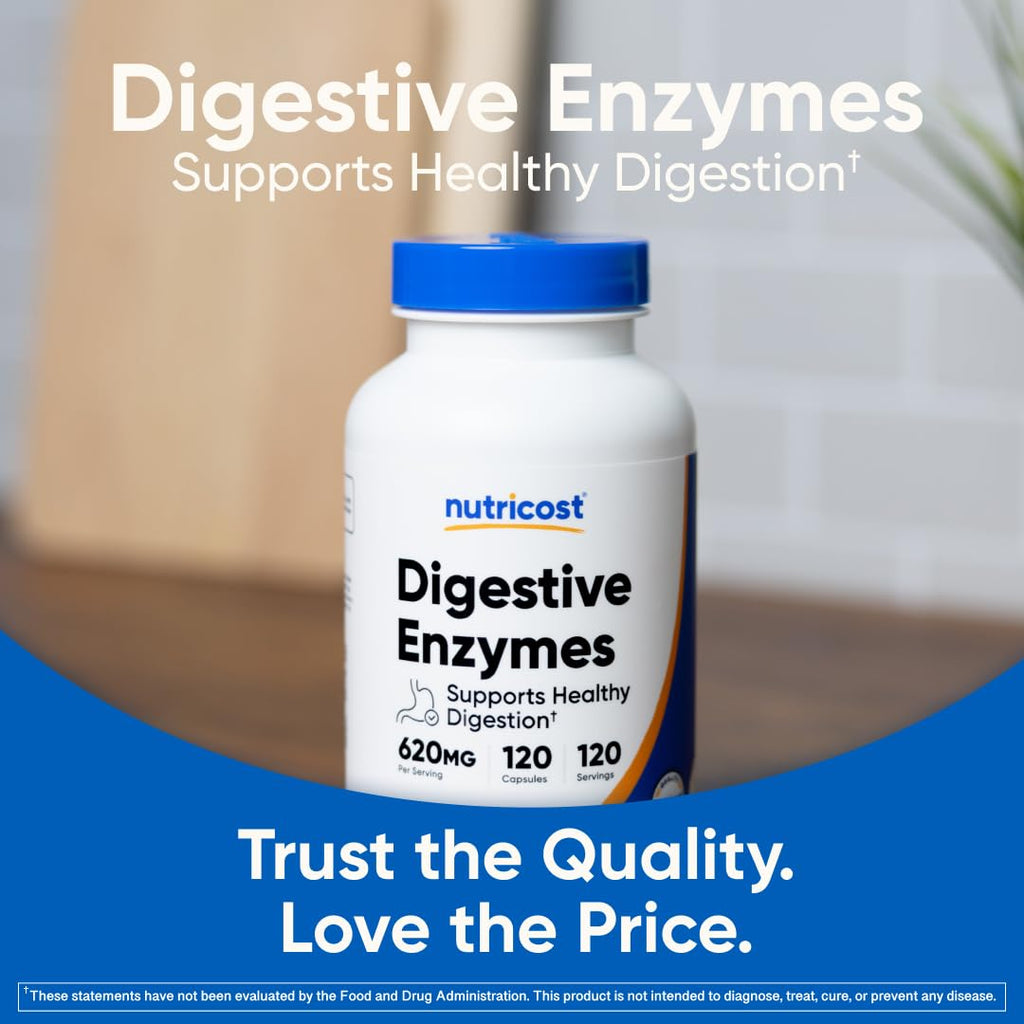 Digestive Enzymes 620mg 120 Capsules C7900