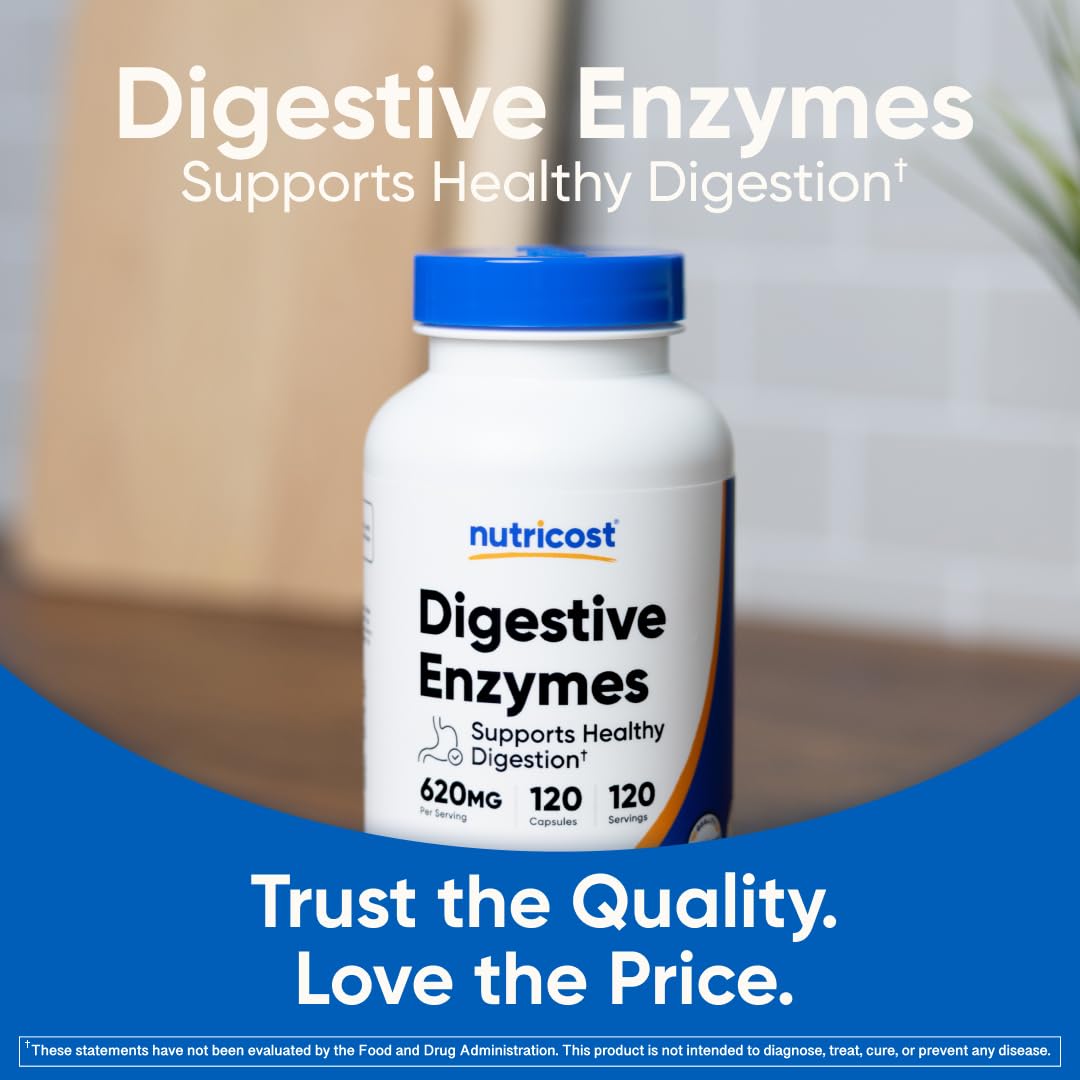 Digestive Enzymes 620mg 120 Capsules C7900