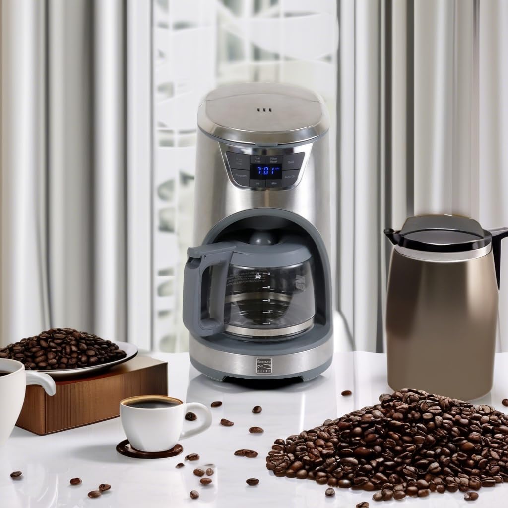 12-Cup Programmable Drip Coffee Maker with Glass Pot X648631