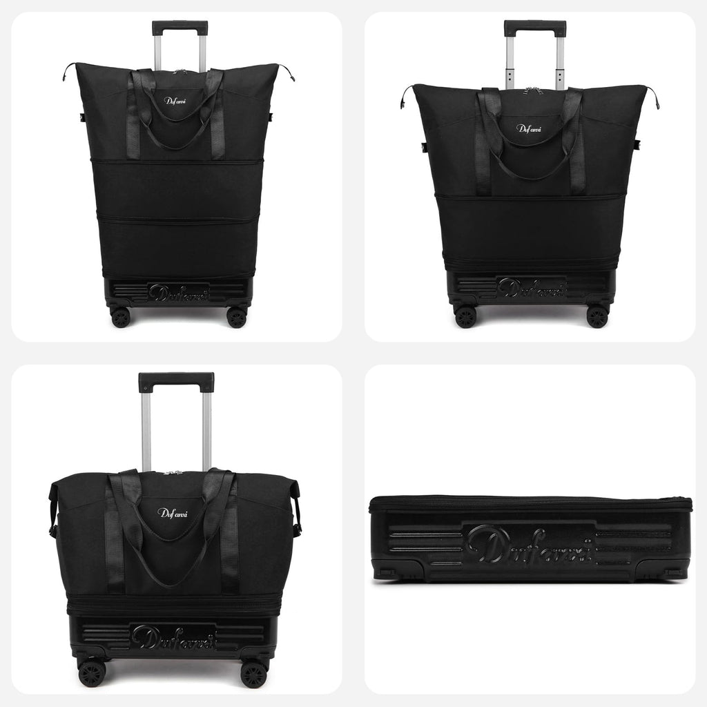 Expandable Rolling Travel Bag with Removable Wheels & Handle L537968
