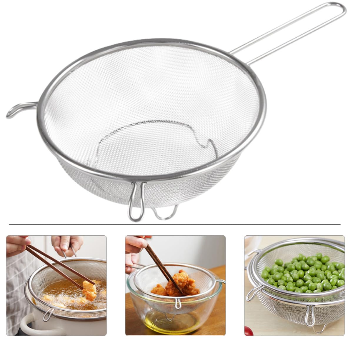 Stainless Steel Fine Mesh Skimmer Spoon U954295