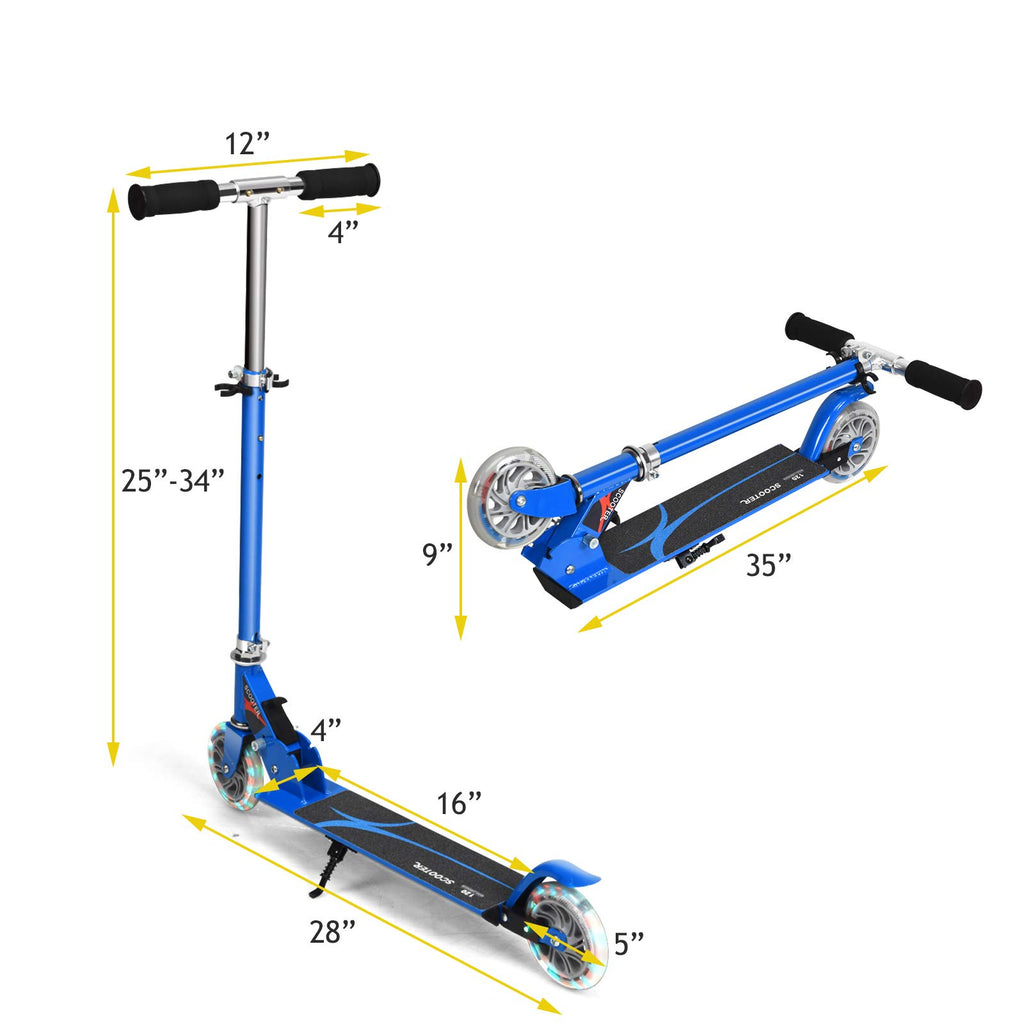 Folding Kick Scooter with 2 Flash Wheels N26816