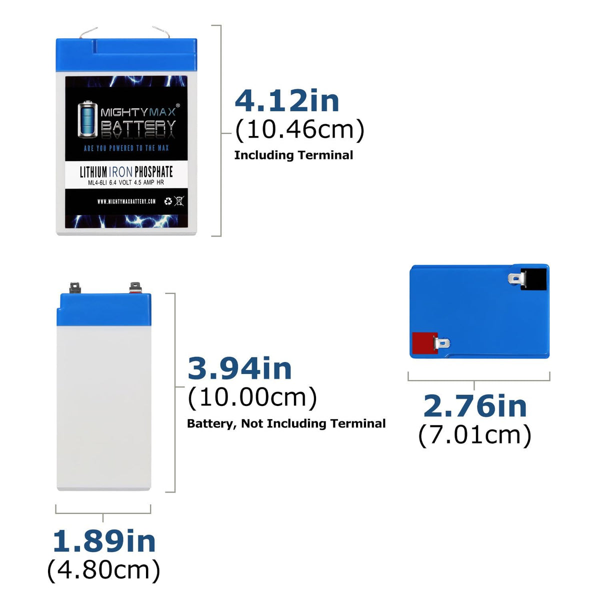 6V 4.5AH Lithium Replacement Battery B789