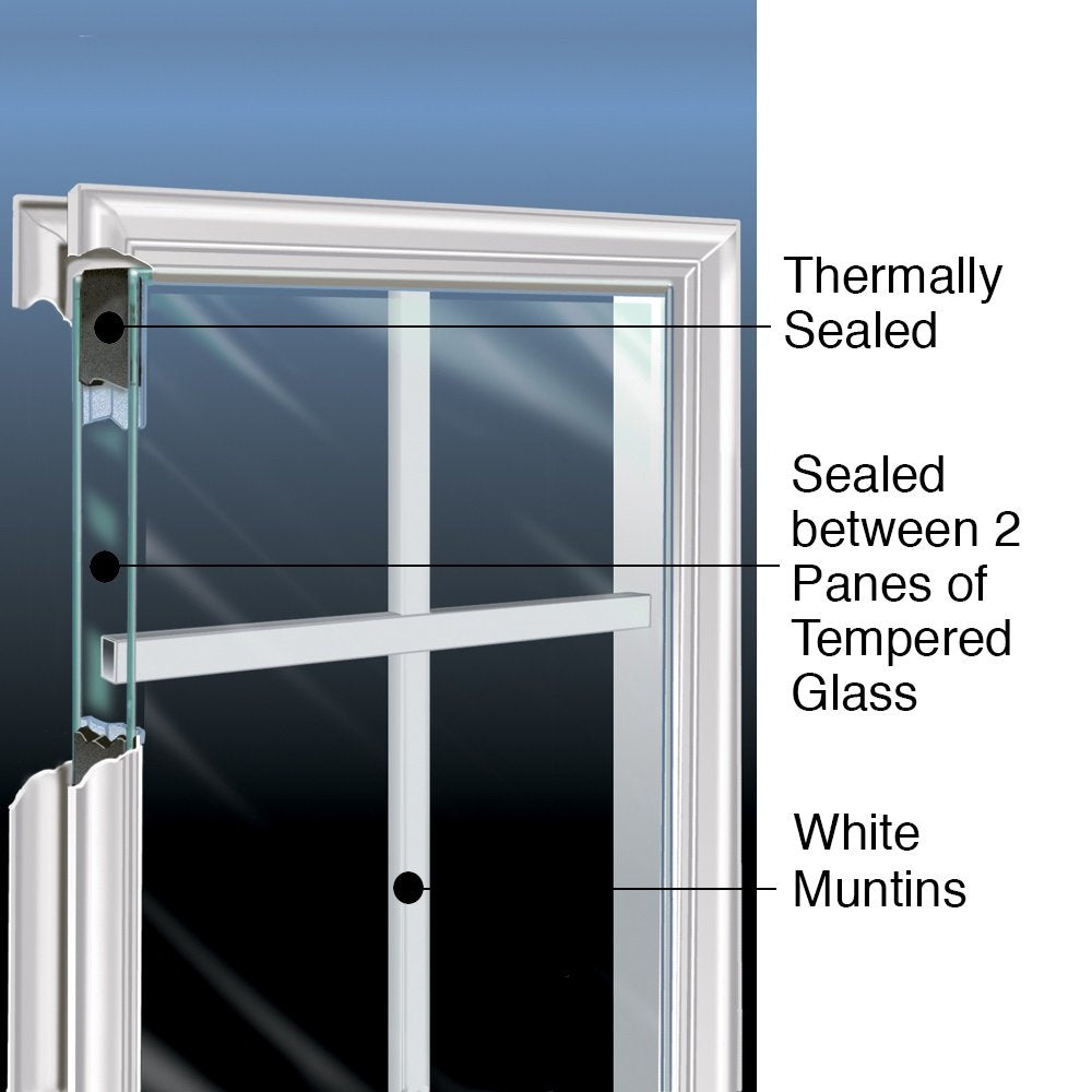 Steel Primed Left-Hand Inswing 1/2 Lite 2-Panel Prehung Front Door 30" x 80" H467
