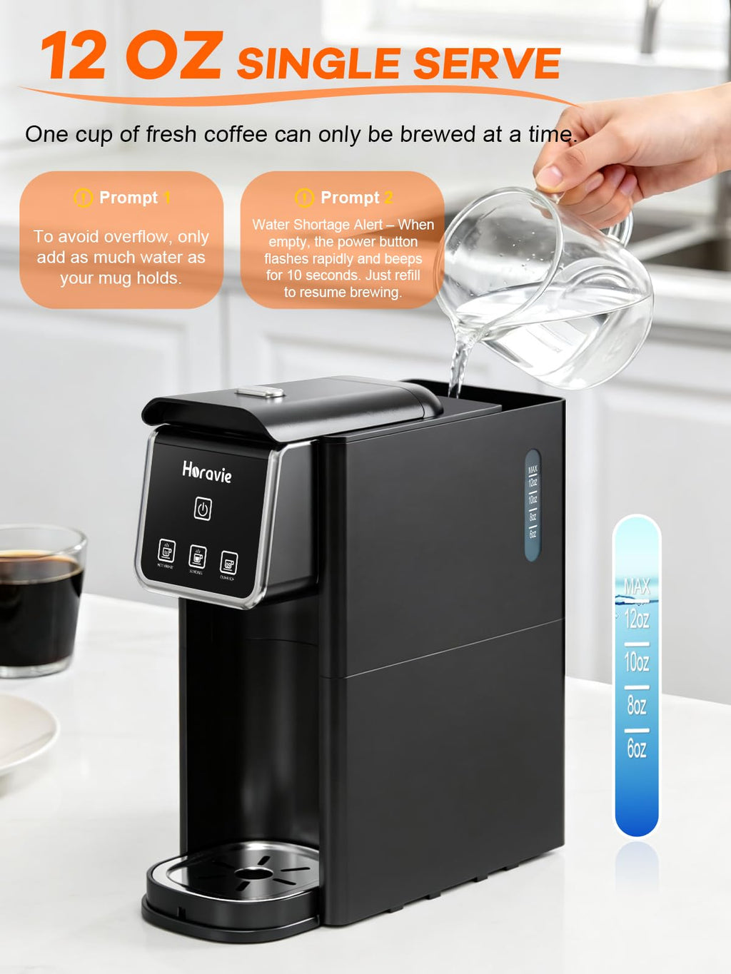 Black Single Serve Coffee Maker M420
