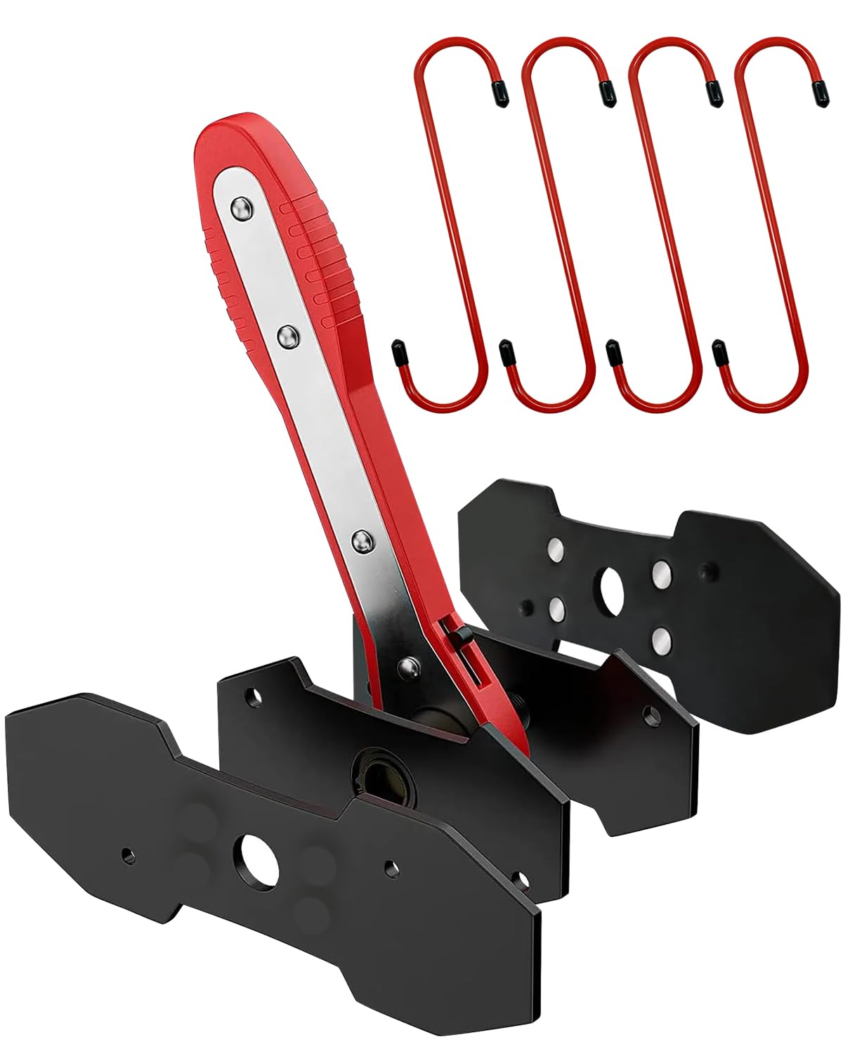 Brake Caliper Compression Tool with 2PCS Large Plates and 4 Hanger Hooks O12230