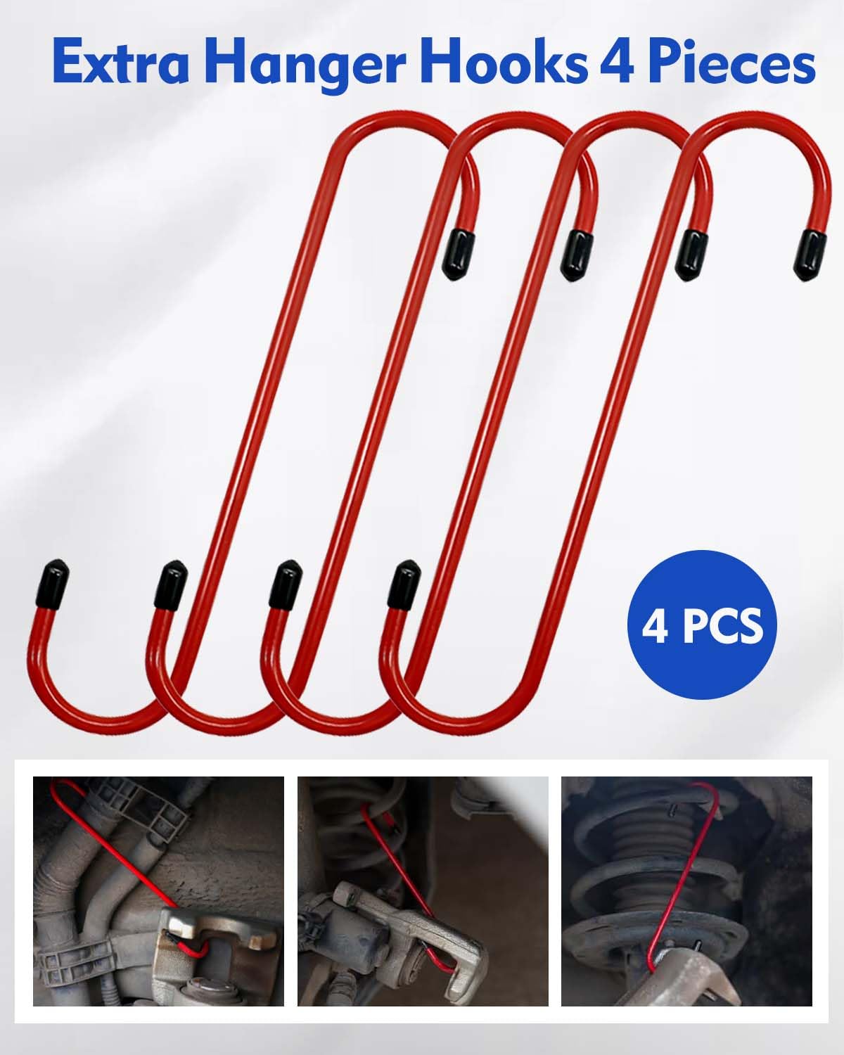 Brake Caliper Compression Tool with 2PCS Large Plates and 4 Hanger Hooks O12230