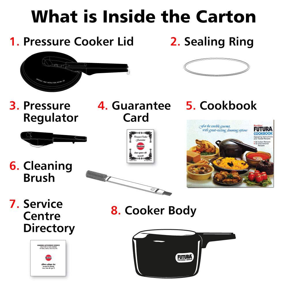 2 Litre Hard Anodised Pressure Cooker K630977