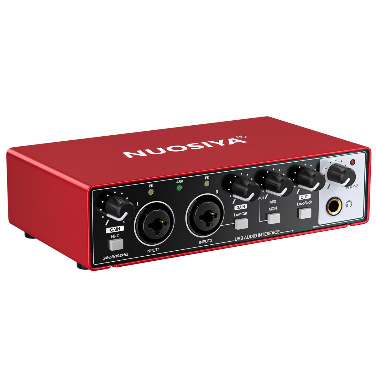 Red USB Audio Interface with 48V Phantom Power J604732