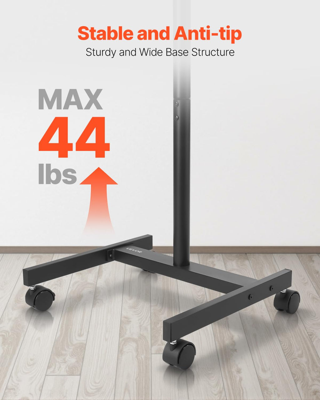 Rolling TV Stand for 17-55 Inch Screens with Wheels G213