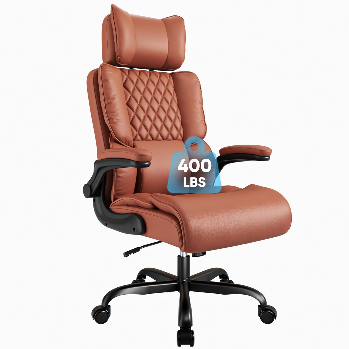 Big and Tall Office Chair with Adjustable Headrest R389