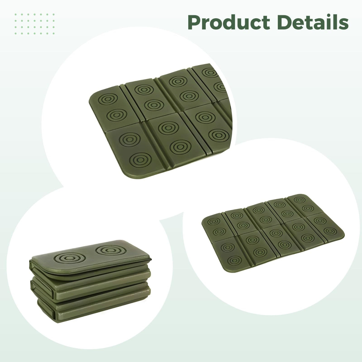 2 Pcs Waterproof Folding Foam Camping Mat Seat Cushion E41771