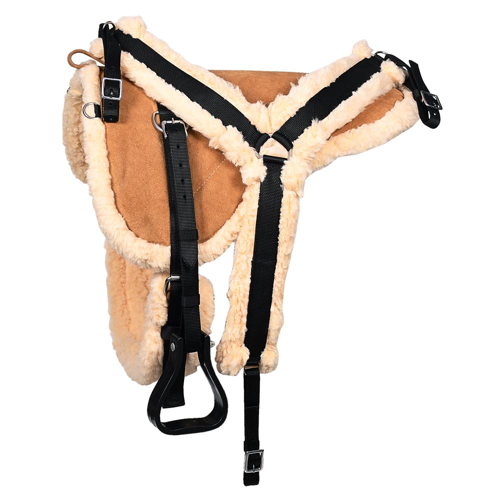 Tan Suede Leather Western Bareback Pad X598082