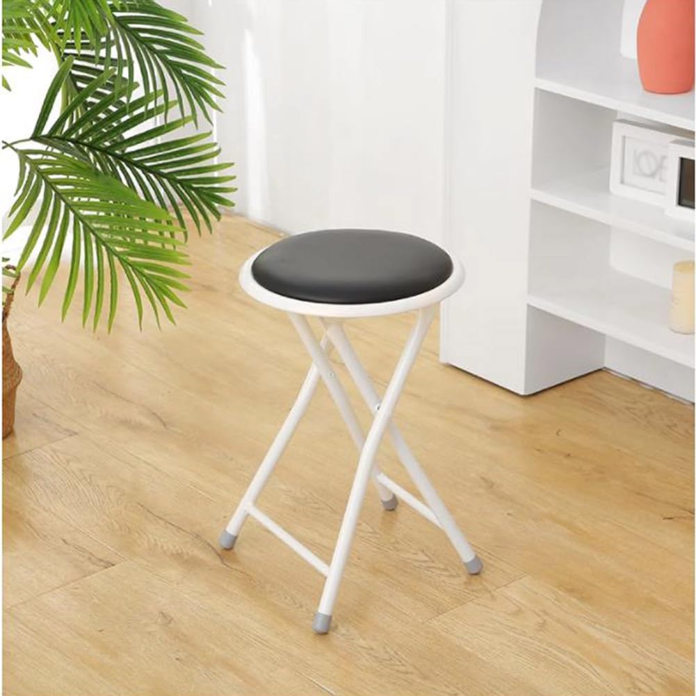 Black 18in Portable Folding Stool T6664