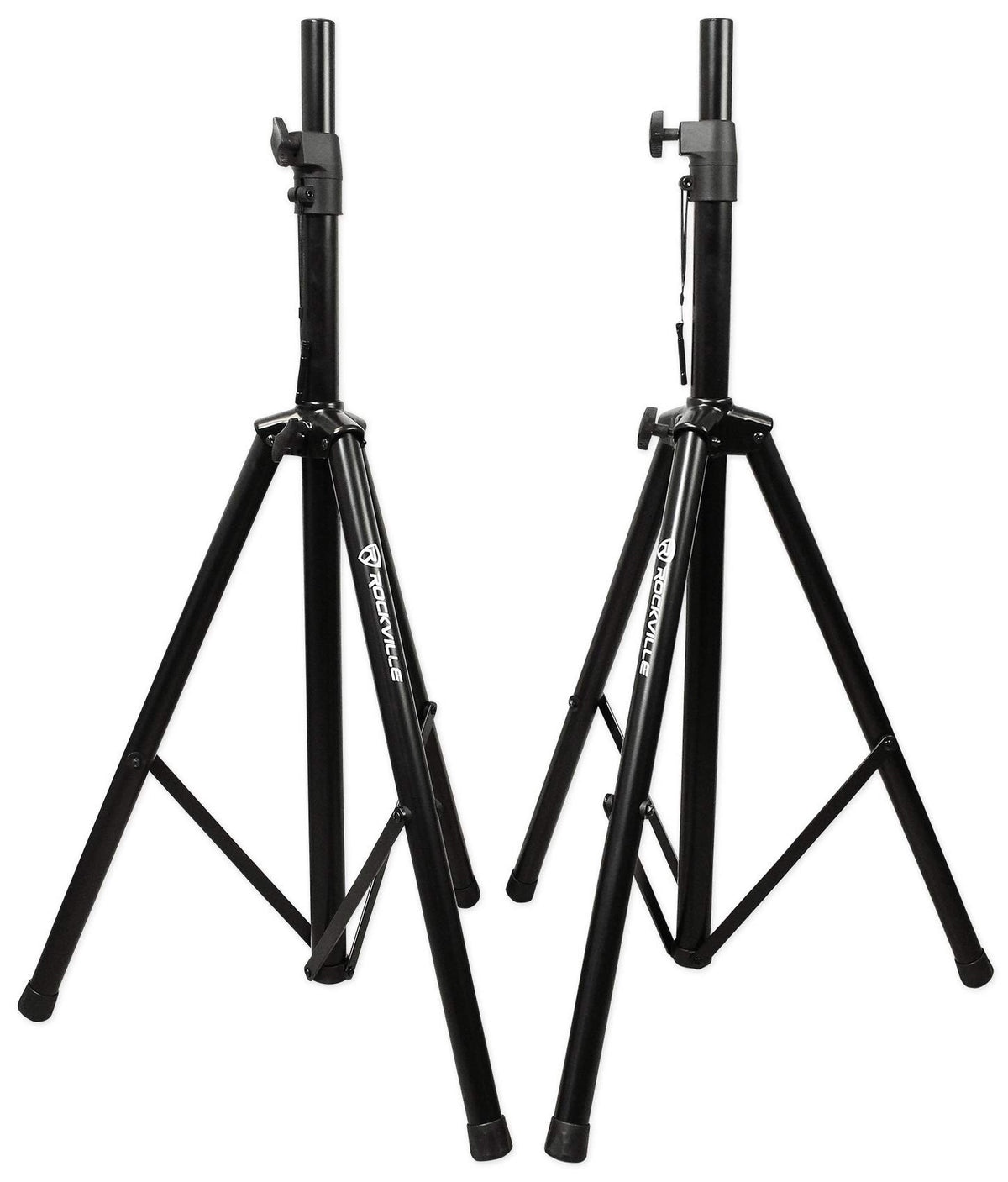 Black Tripod Speaker Stands Pair with Carrying Case O45226