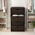 Brown Plastic 4 Drawer Storage Organizer D572645
