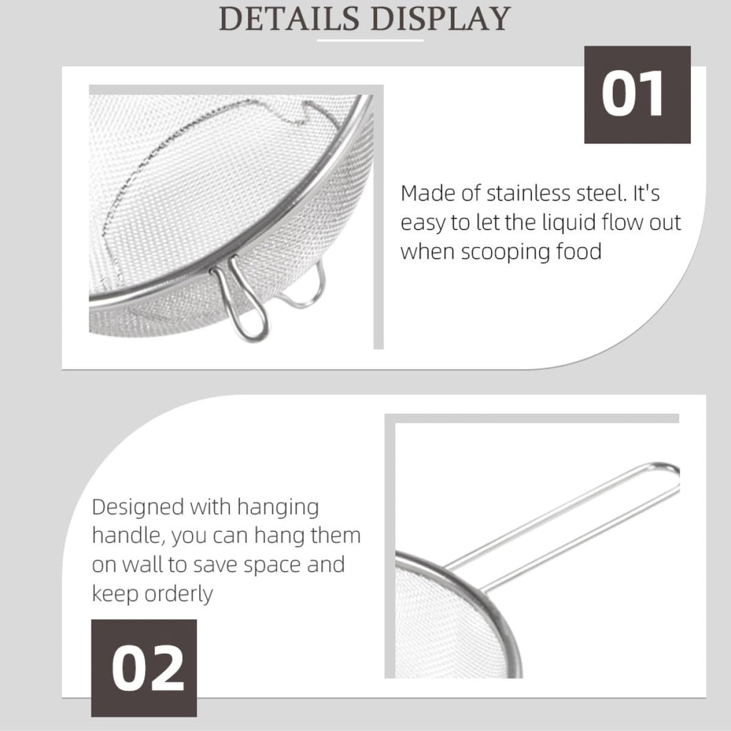 Stainless Steel Fine Mesh Skimmer Spoon U954295