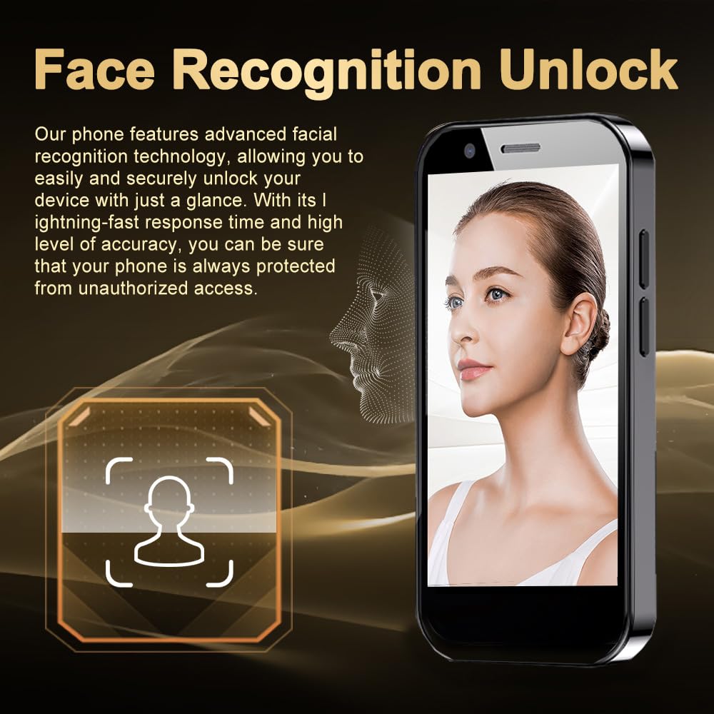 Mini Smartphone Unlocked Cell Phone 3.0 Inch Android 4G Quad Core Dual SIM Black Q510