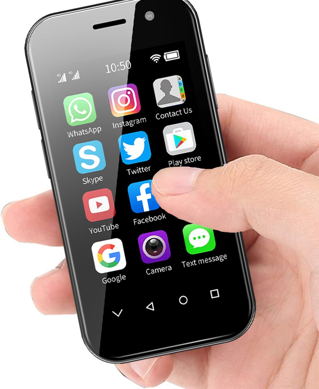 Mini Smartphone Unlocked Cell Phone 3.0 Inch Android 4G Quad Core Dual SIM Black Q510