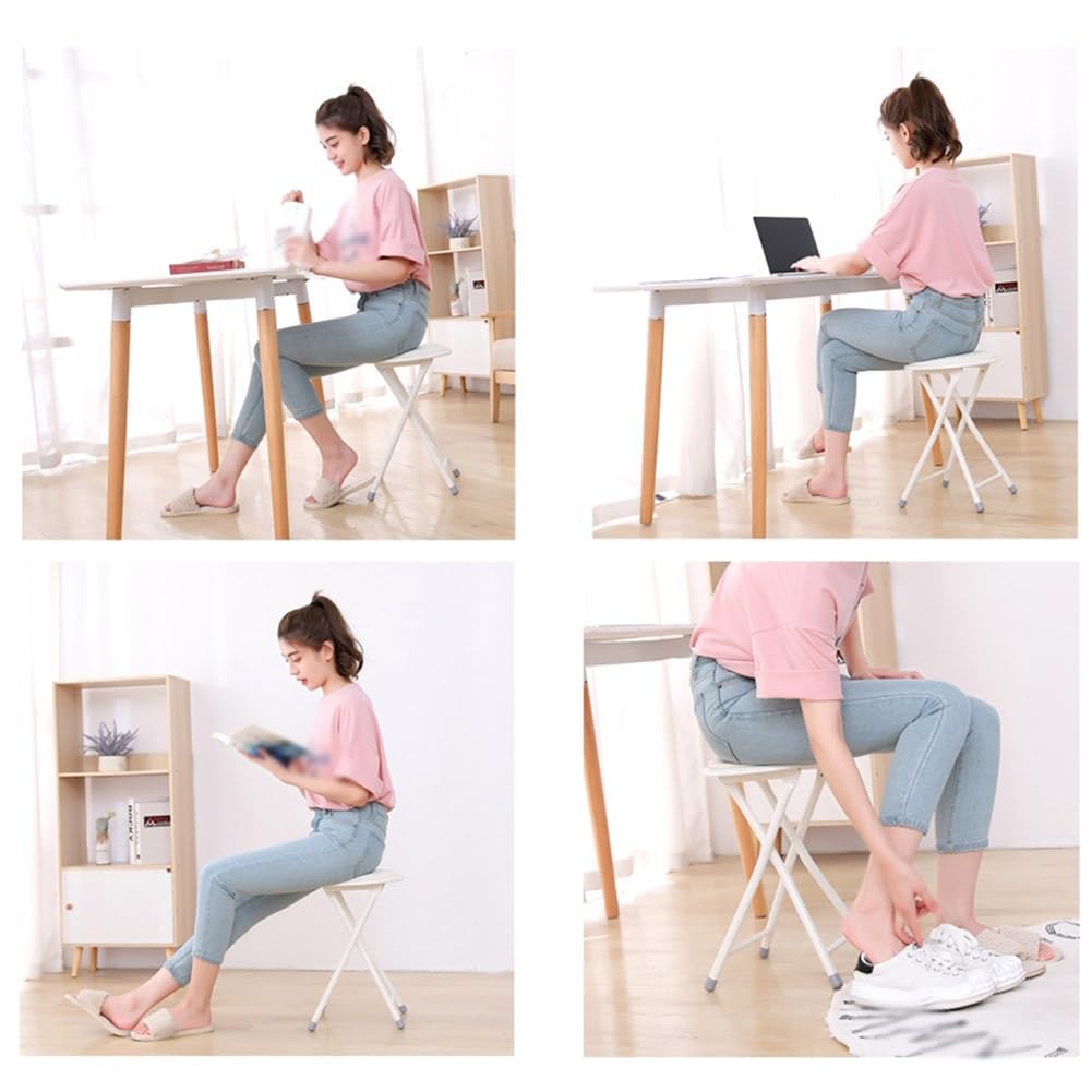 Black 18in Portable Folding Stool T6664