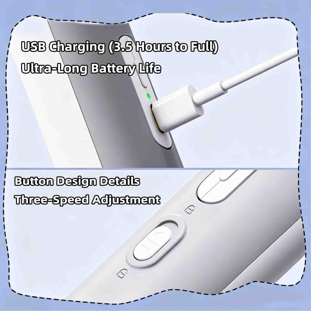 Electric Nail Clipper for Dogs Cats 2-in-1 USB Rechargeable Z5514