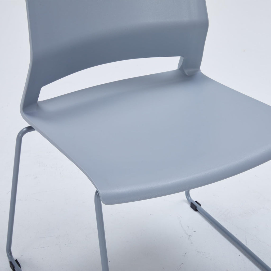 Grey Stackable Chairs Set of 8 U905987