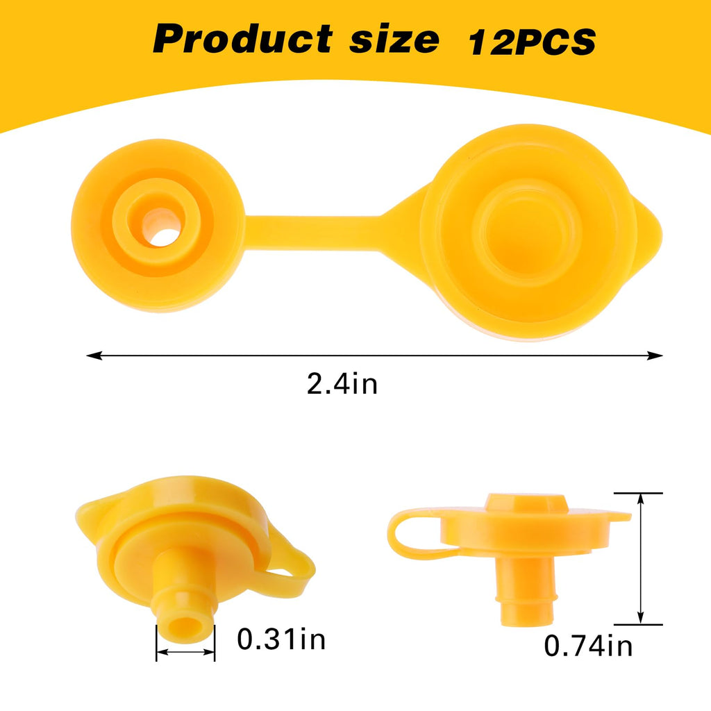 Yellow Plastic Gas Can Vent Caps Q1020