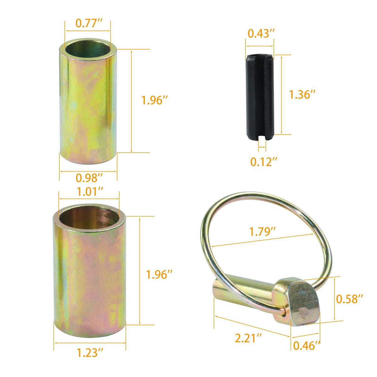4 Pack Cat 1 Quick Hitch Adapter Bushings I62443