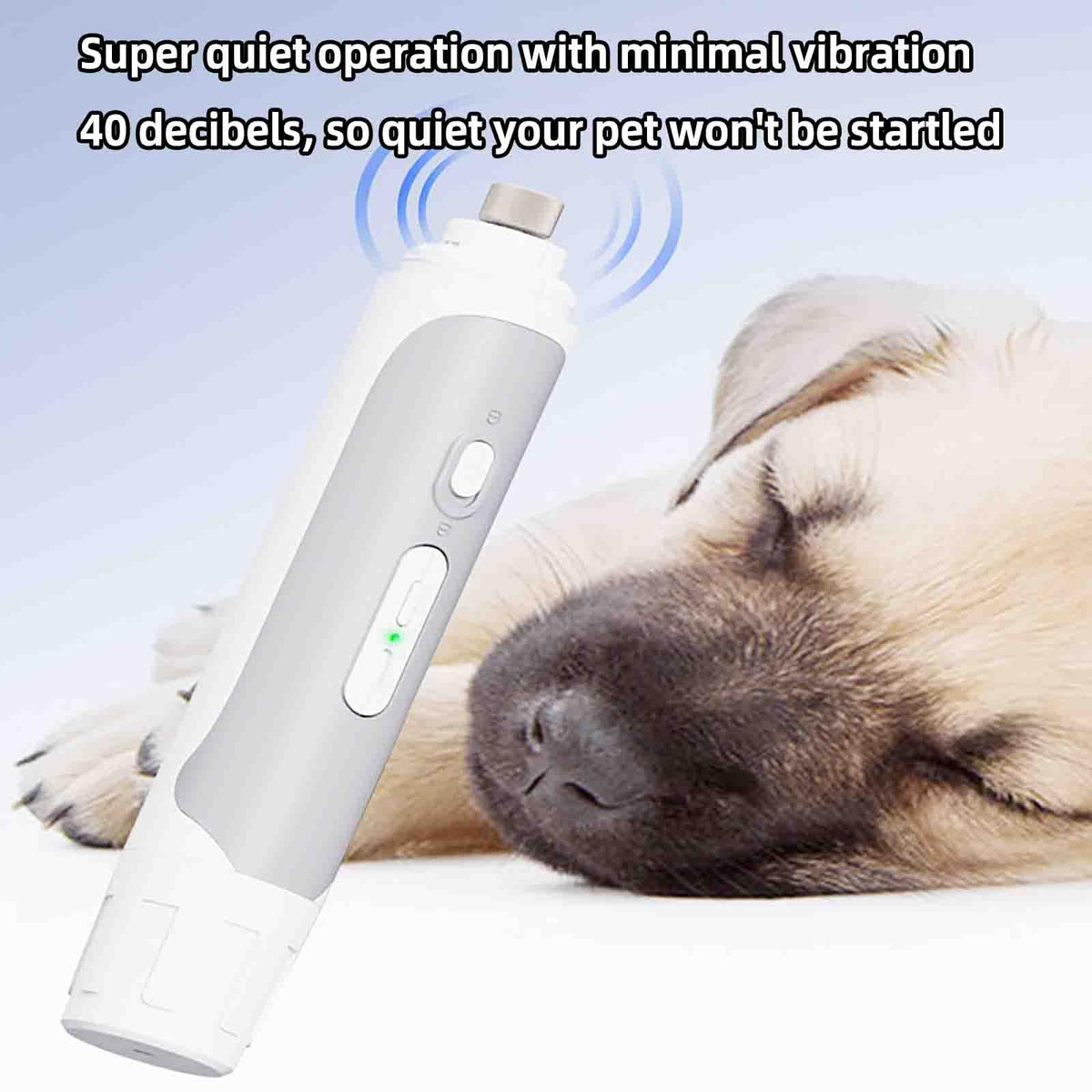 Electric Nail Clipper for Dogs Cats 2-in-1 USB Rechargeable Z5514
