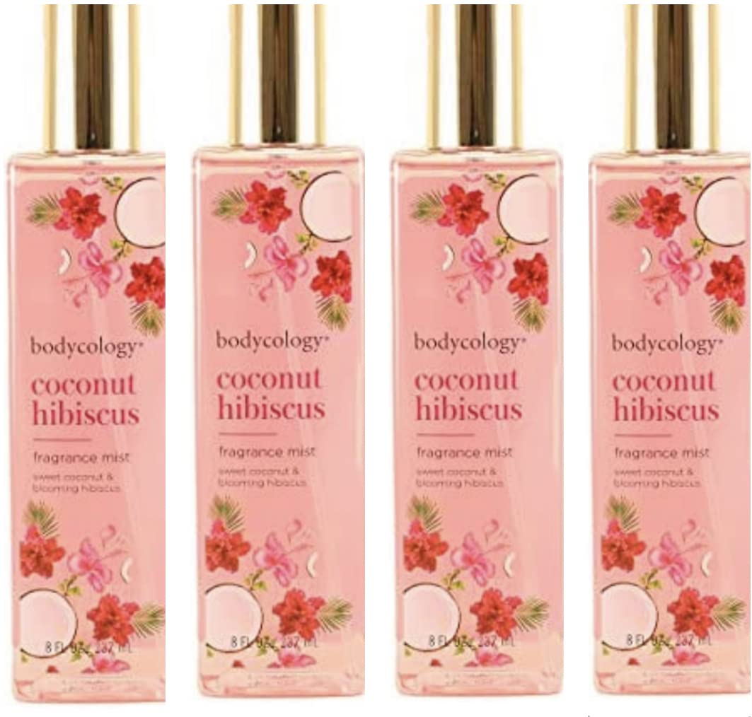 Coconut Hibiscus Fragrance Mist 8 Ounce Pack of 4 G1183