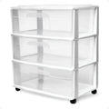 3-Tier Storage Cart with Removable Wheels T748