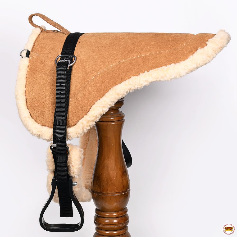 Tan Suede Leather Western Bareback Pad X598082