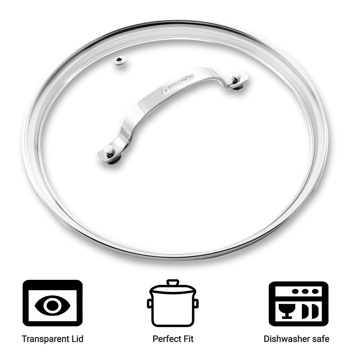 Tempered Glass Lid 10-inch Clear Vented A47260