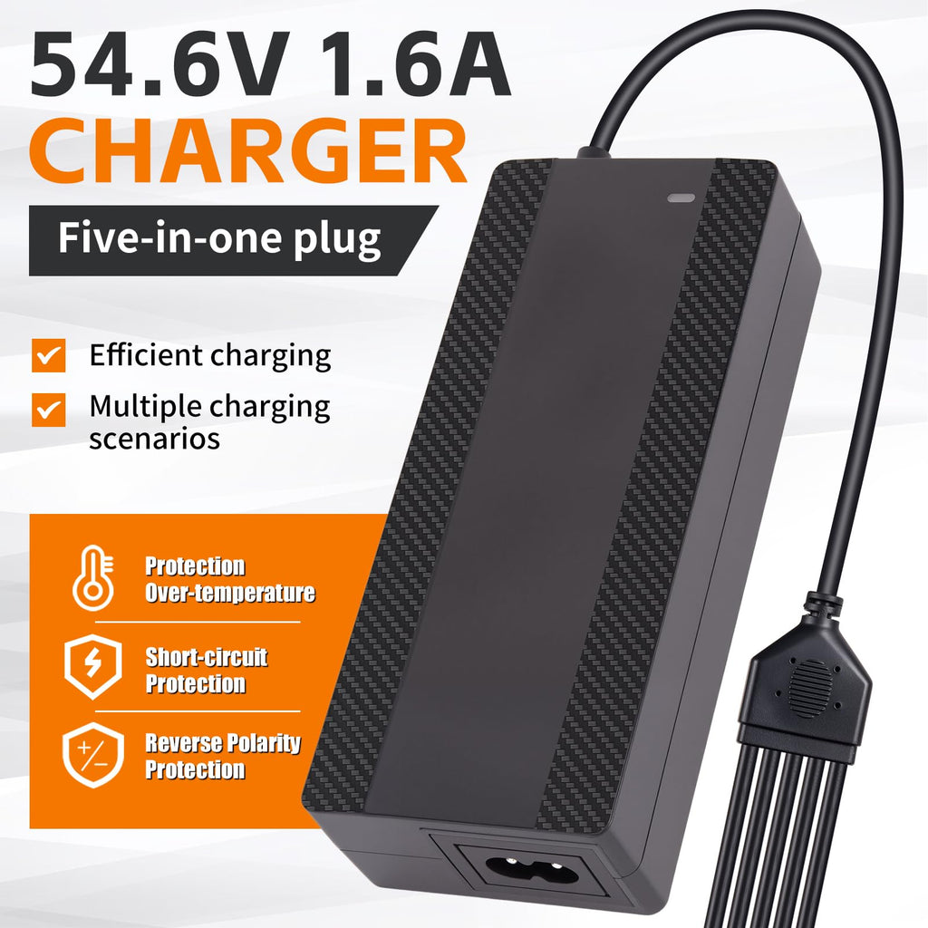 54.6V 1.6A Electric Scooter Charger for 48V Lithium Battery G27694