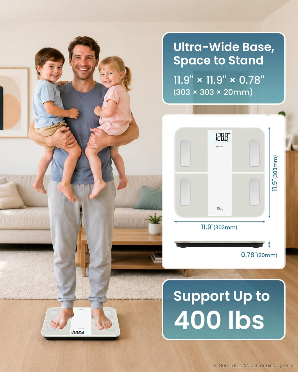 USB Rechargeable Digital Bathroom Scale T5028