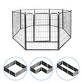 Foldable Metal Pet Playpen with Gate H9913